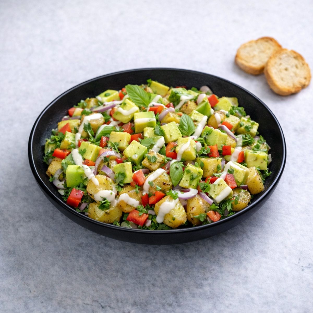 Avokadolu Patates Salatası