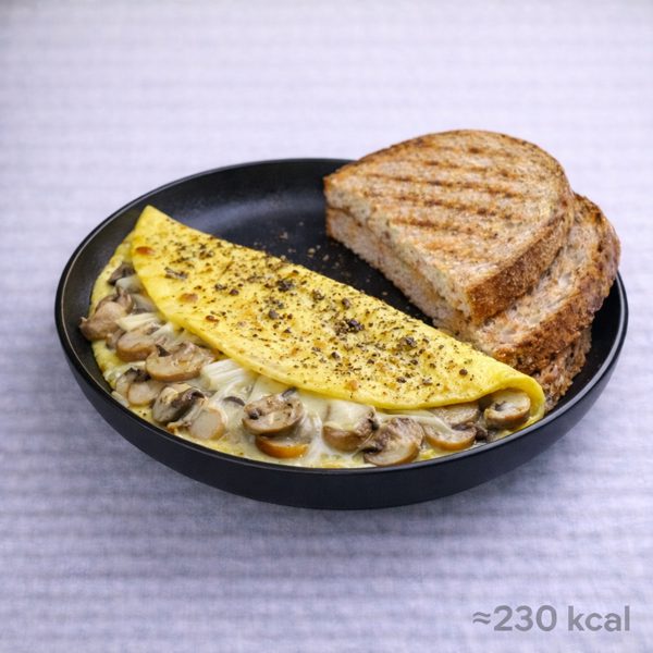 Kaşarlı Mantarlı Omlet