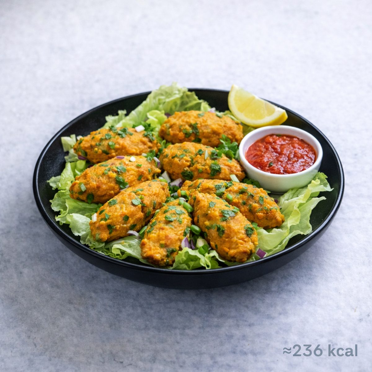 Mercimek Köftesi Tabağı